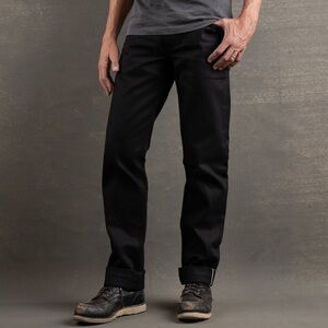 Brave Star Selvedge The True Straight  Black 14oz Raw Denim Jeans Made in USA 32